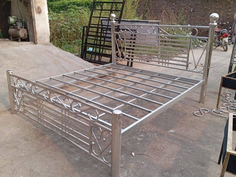 steel beds brand new good looking reasonable price 16