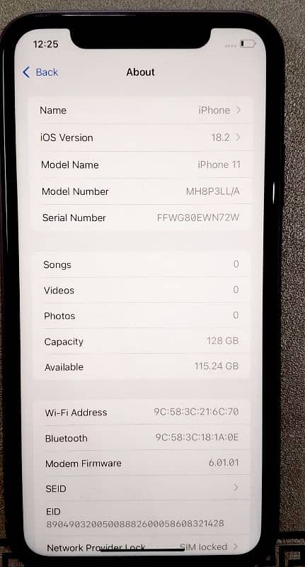 I phone 11 128 gb jv 1