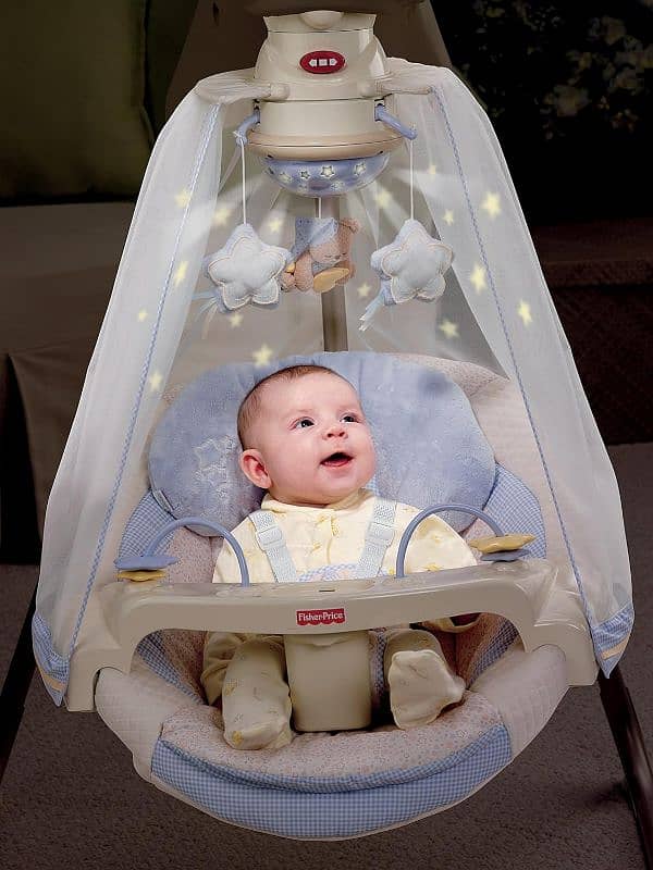 Fisher-Price Starlight Papasan Cradle Swing 2