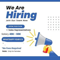 we are hiring for customer service