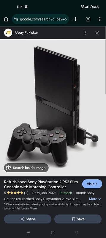 PS2. sath 1 controller hai Baki game ok hai 0