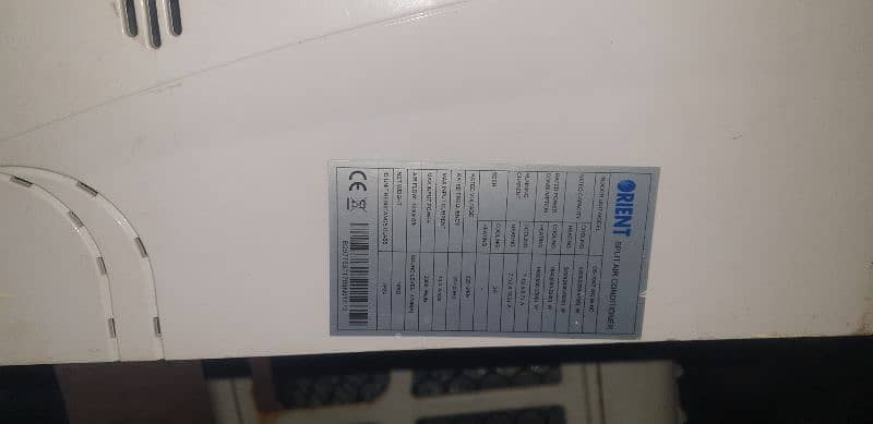 orient AC for sale inverter indoor repair gass stor 1 season use 0