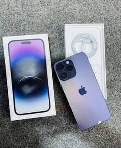 apple iPhone 14 pro max pta approved official 10 by 10  with full box