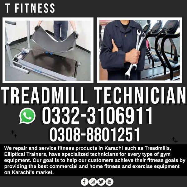 treadmil Repair Treadmill / Treadmill belt /treadmill technician 1