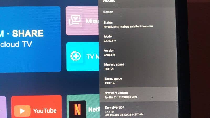 Android TV LCD 24 inch 100% Ok New Condition 3