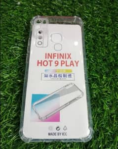 Infinix Hot 9 Play transparent cover.