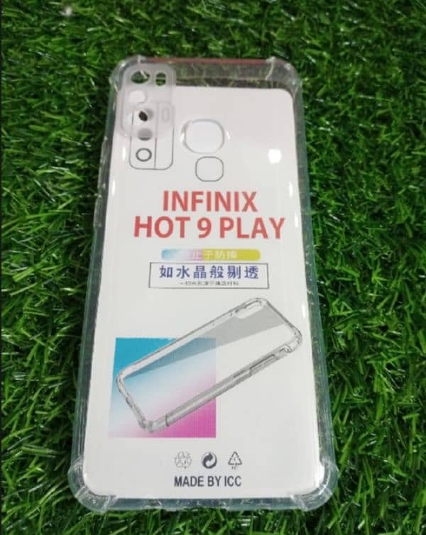 Infinix Hot 9 Play transparent cover. 0