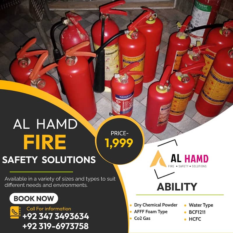 All types of fire extinguishers available 8