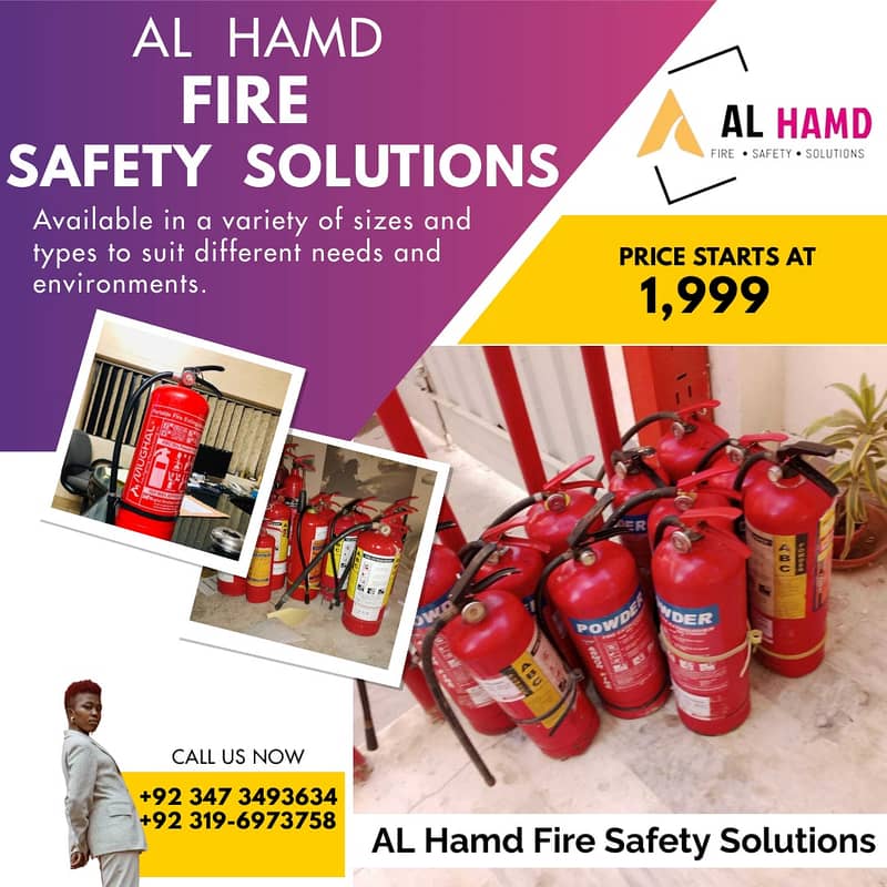 All types of fire extinguishers available 10