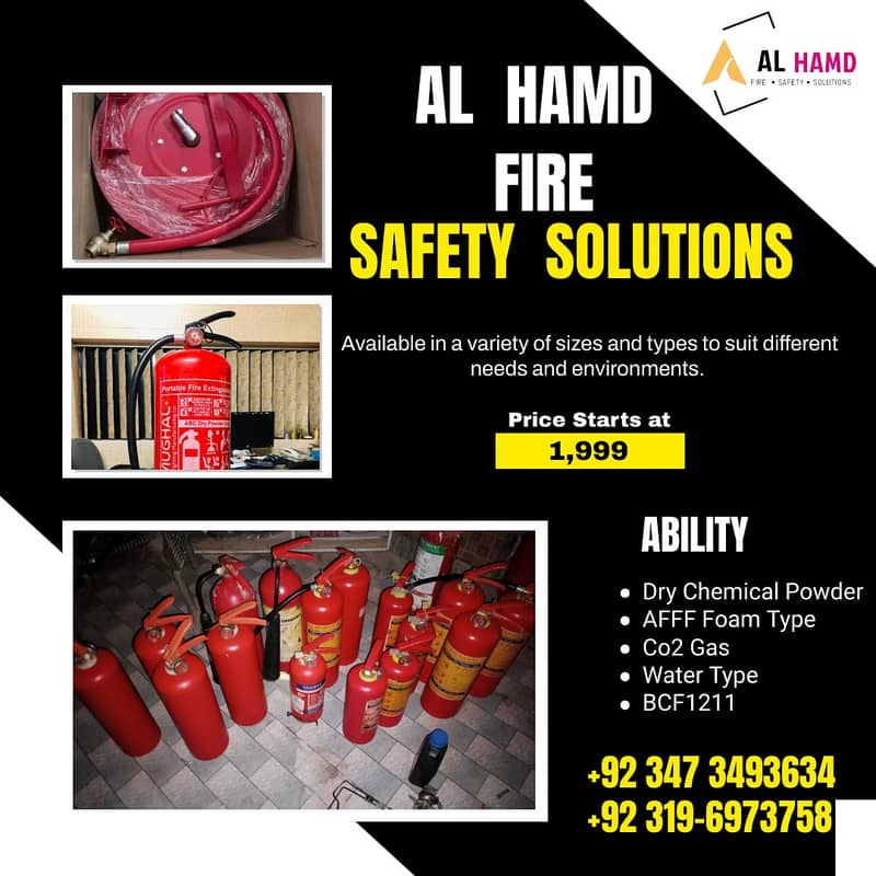 All types of fire extinguishers available 1