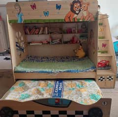 Triple Kids Bed with 3 metres