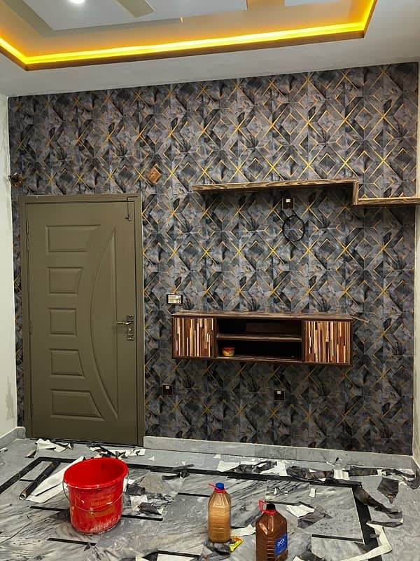 wallpaper and pvc panelling 5