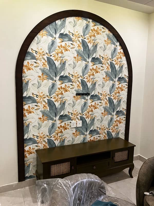 wallpaper and pvc panelling 6