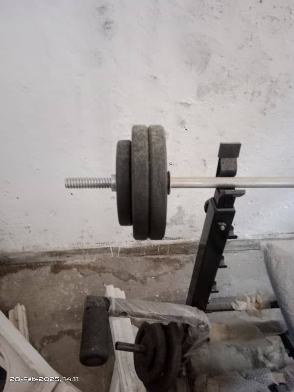 weight machine bench dumbbell rod available 5