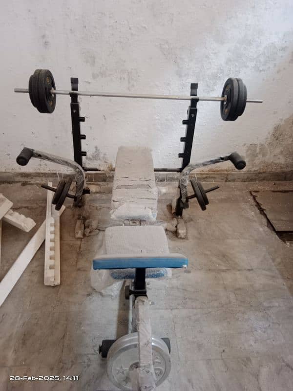 weight machine bench dumbbell rod available 8