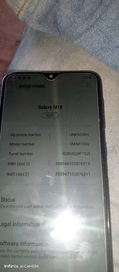 Samsung Galaxy m10 16 gb