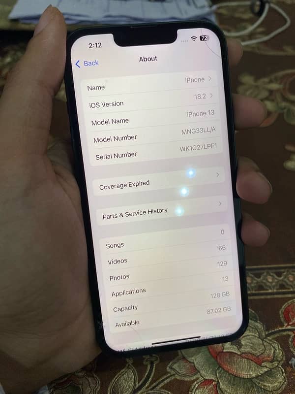 Iphone 13 128GB for sale not oppo vivo infinix tecno redmi samsung mi 9