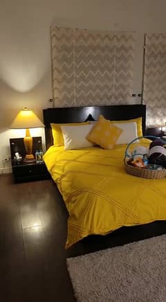 Queen Bed Set with side Tables for sale