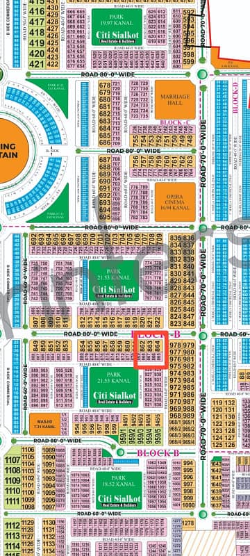 1 Kanal Plot On Prime Location For Sale In B Block Citi Housing Sialkot 0