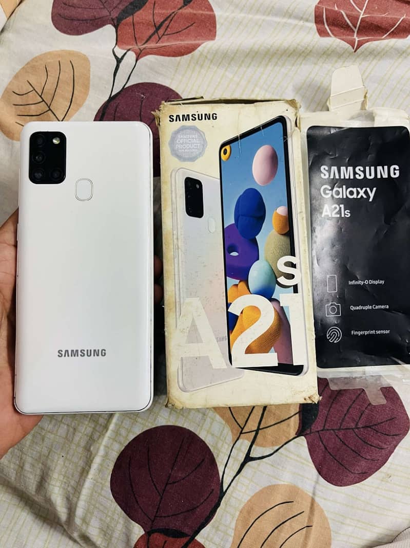 Samsung A21s with box 0