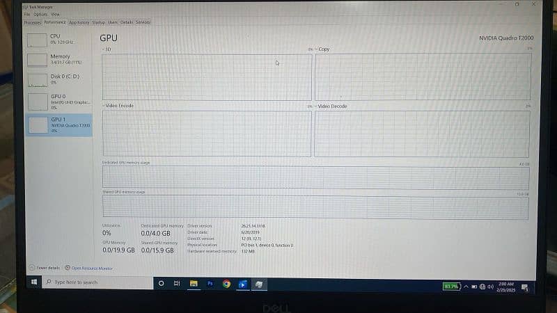 Dell precision 5540 Core i7 9th Gen 32Gb/1Tb SSD 3