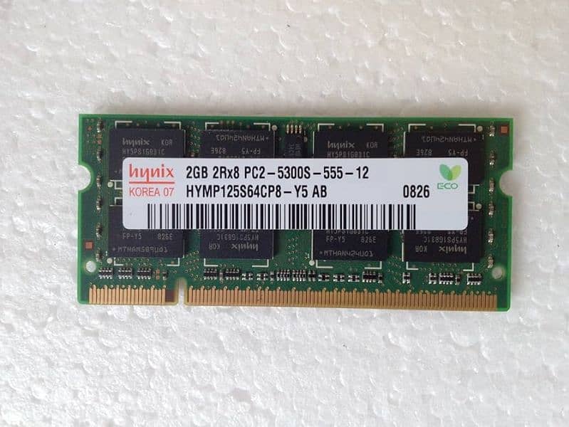 2 Pieces Hynix 2gb DDR2 667MHz Ram 0