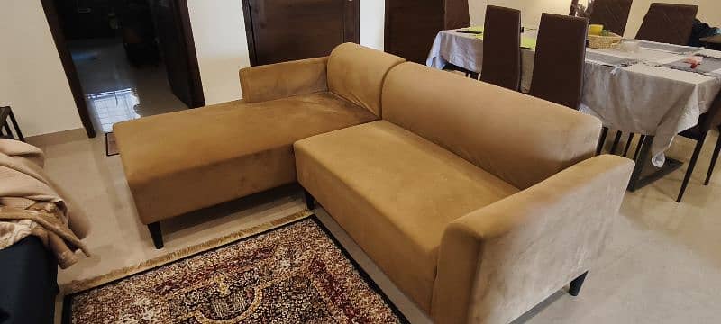 L shaped sofa (habitt) - home used 2