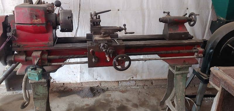 2 lathe machines warma machine saan and others 1