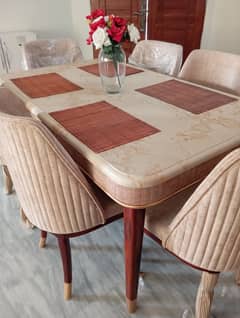 Dining table with 6 chairs