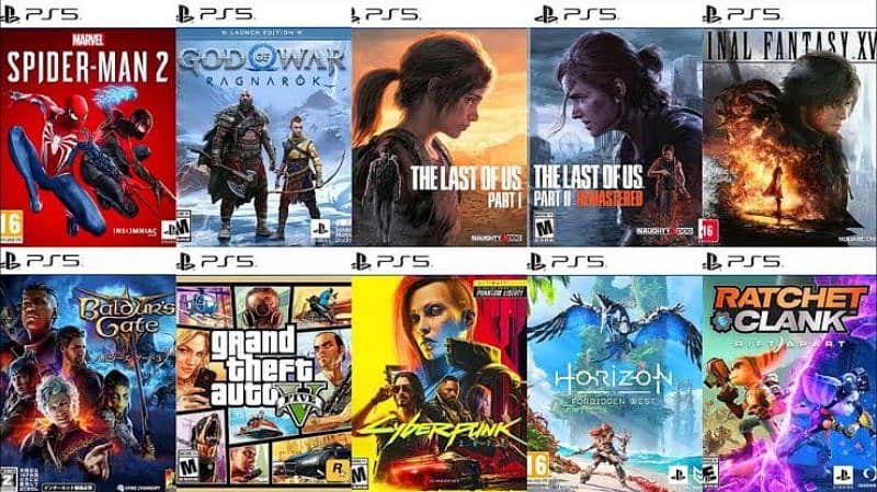 PLAYSTATION 5,4 GAME LATEST - USED - NEW 3