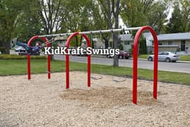 Slides, Swings, Seesaw, Merry go round, Jungle gym, Monkey bar,Climber