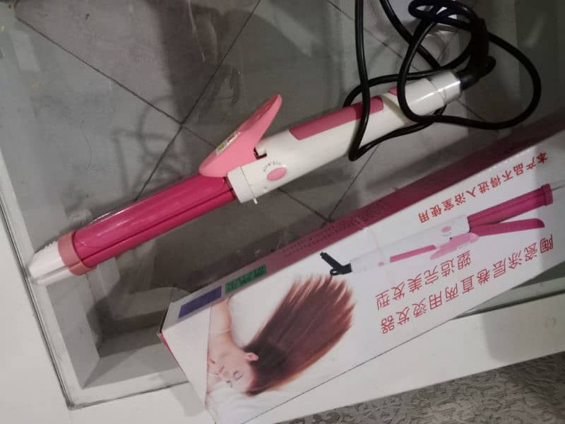 hair curler plus straightner 2 in 1 1