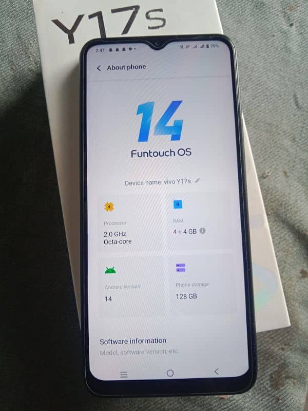 vivo y17s 4gp. 128.03014286606 1