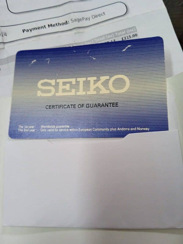 Seiko watch, from UK 6