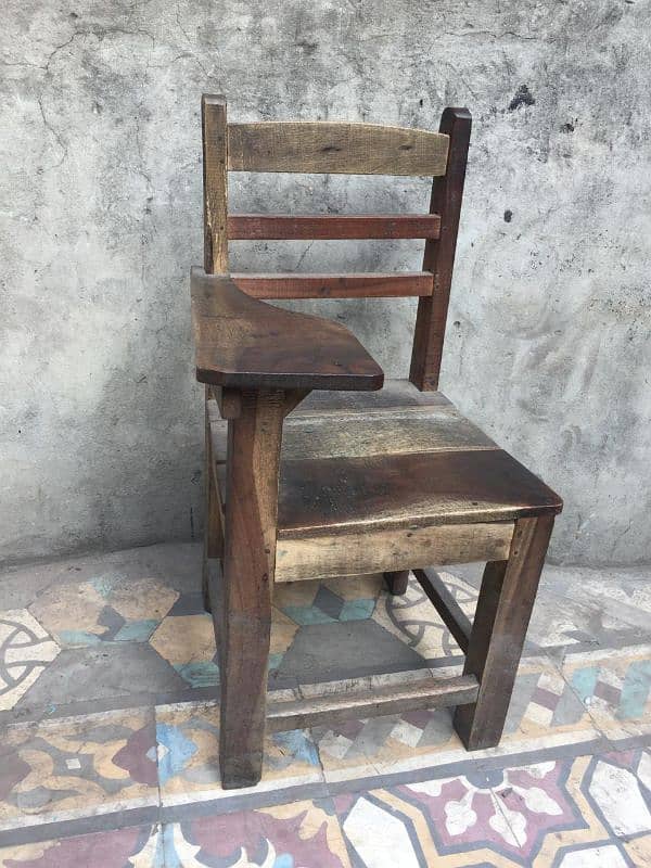 wooden school chairs and benches 1