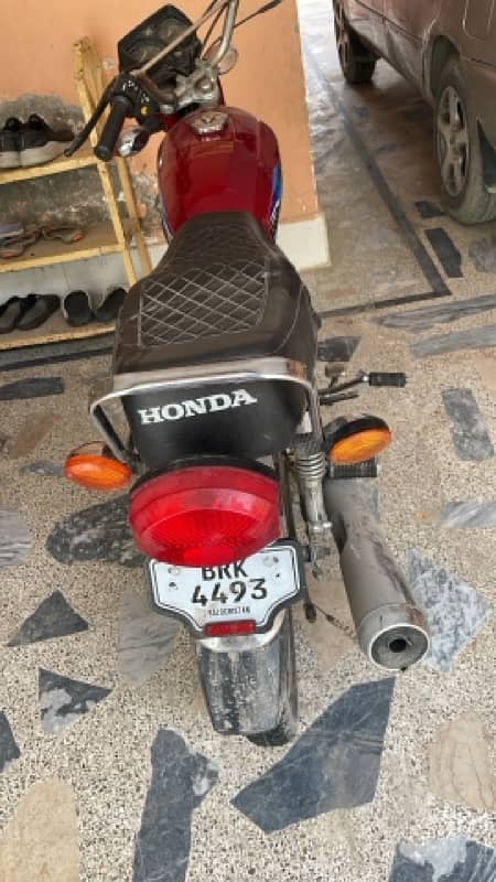 Honda 125 Model 2007 Punjab registration 1