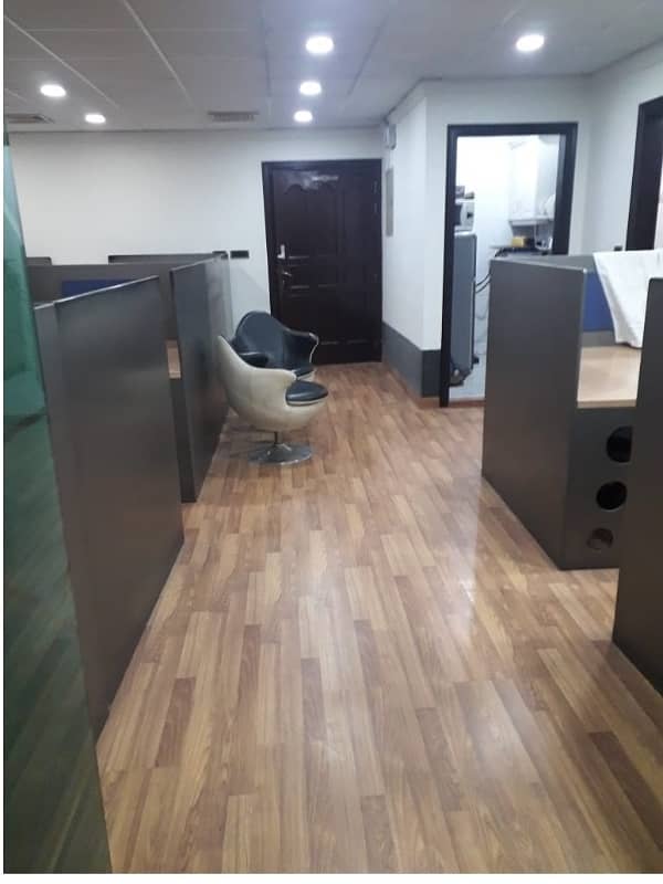 Area 850 Sqft Fully Furnished Office Best Rental of 90 Thousand Monthly in Main Boulevard Gulberg Lahore 4