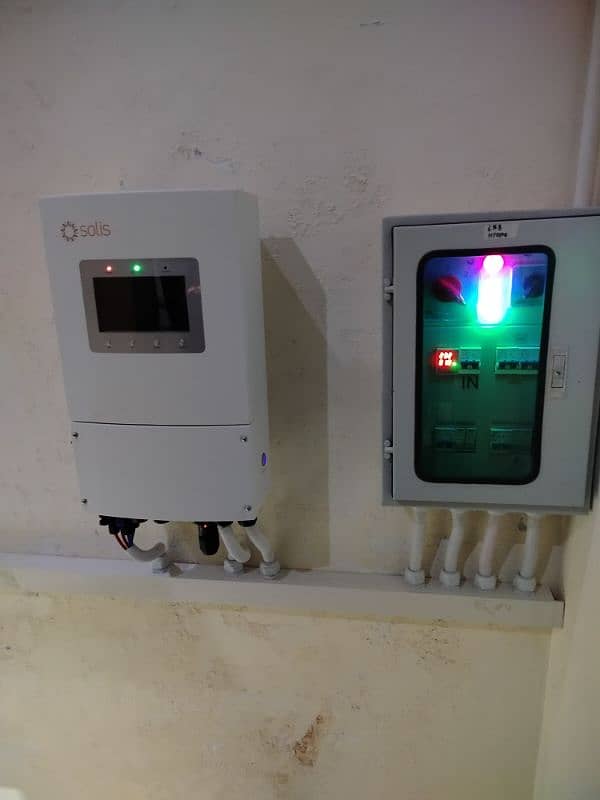 AC DC boxes & solar installation 2