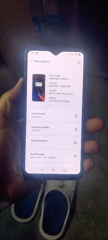 Oneplus 7t only mobile ha Gallas brak ha finger note work 1