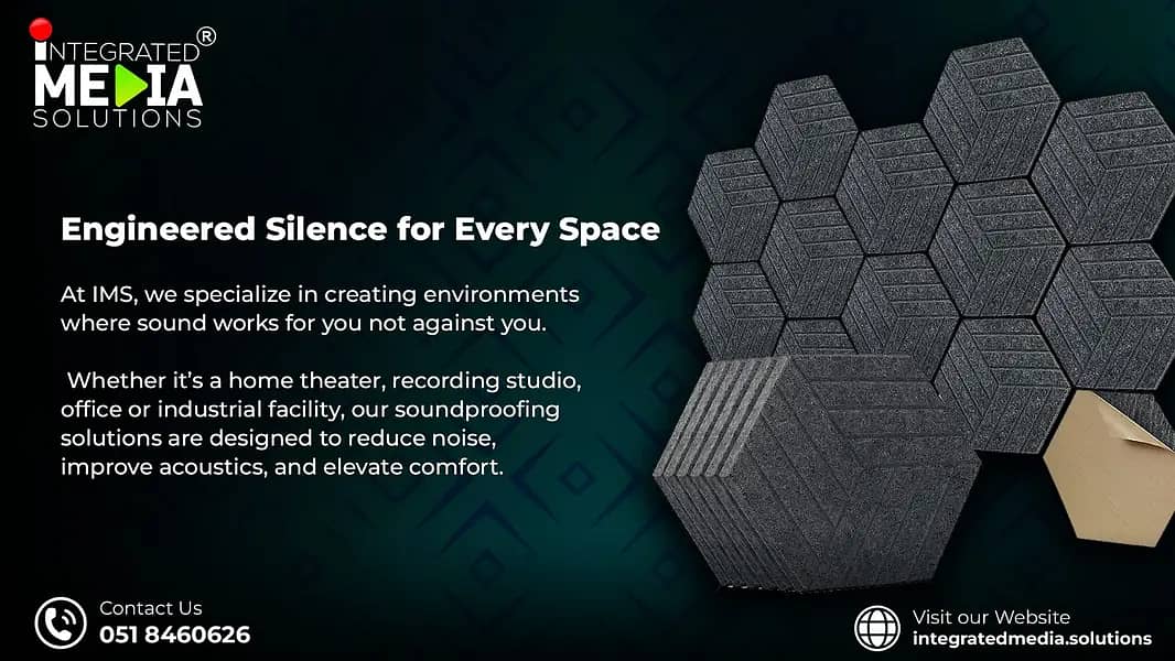 Soundproofing sheets, Acoustic panels, studio, auditoriums 12