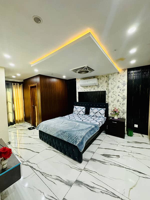 1 Bed Fully Furnished Luxury Flat Family Building For Rent In Sector E Bahria Town Lahore 0