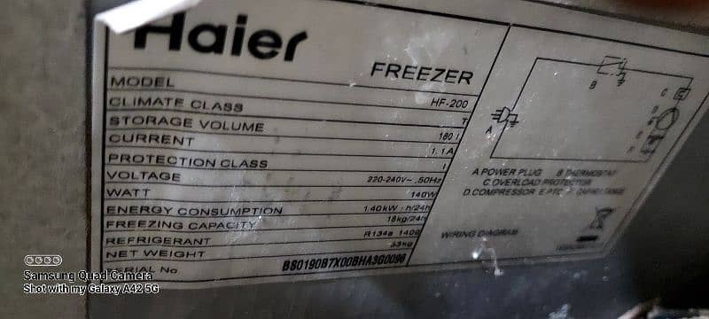 Haier Freezer HF-200 2