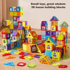 Colorful Waffle Buildin Blocks -70 Pcs