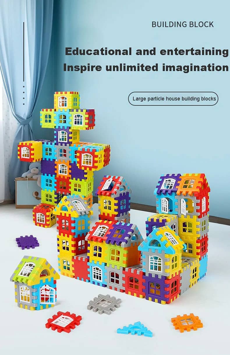 Colorful Waffle Buildin Blocks -70 Pcs 4