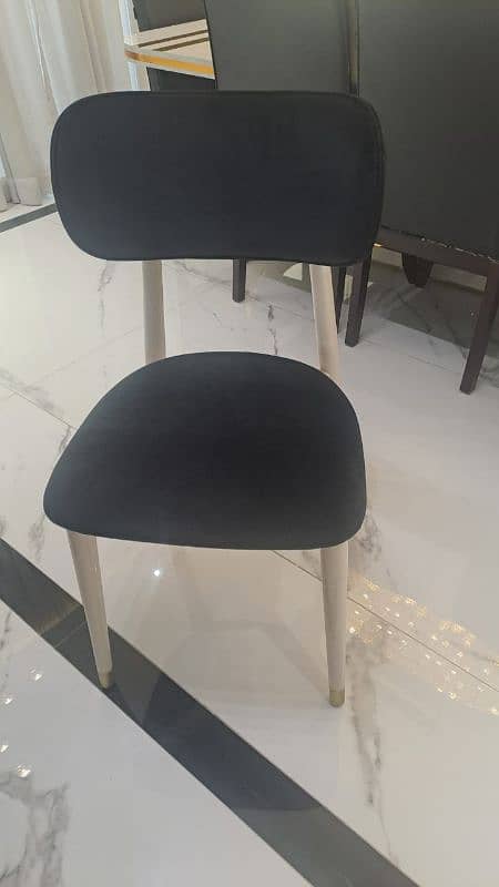 dining chairs golden Black n beige 2