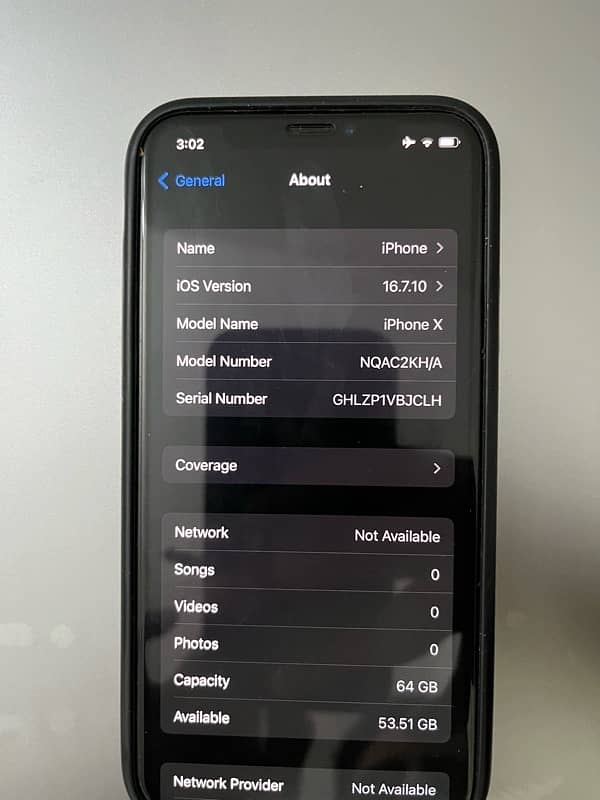 iPhone X Black 64GB PTA approved 1