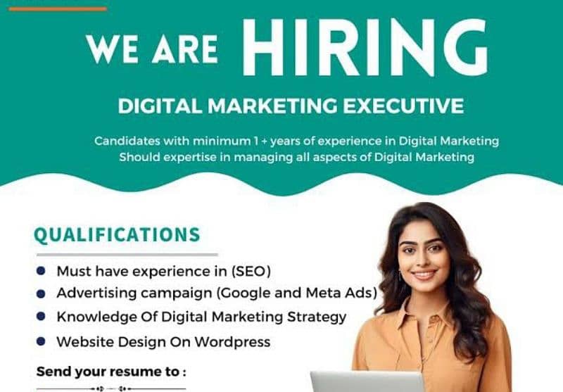 We Are Hiring Digital Marketing Executive 0