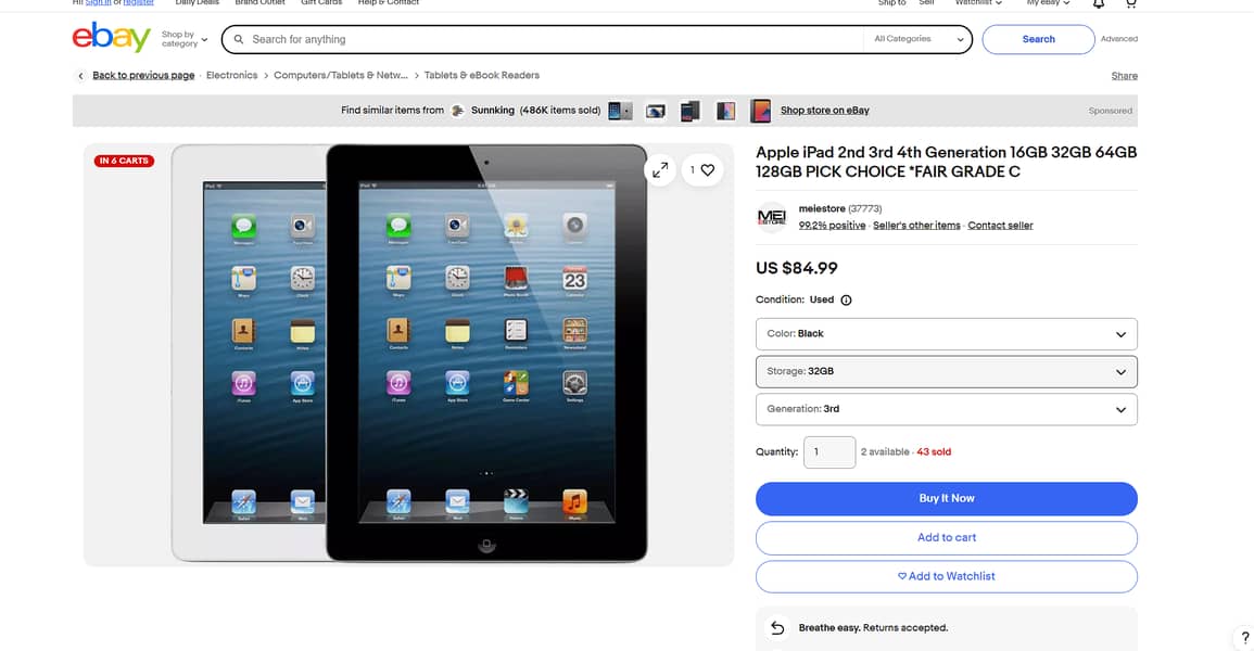 Apple iPad 3rd  Generation 32GB 4