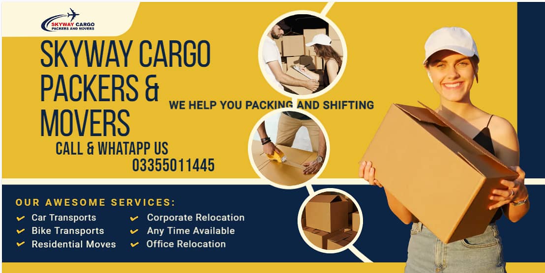 SKYWAY CARGO-PACKING MOVING CARGO SERVICE ALL PAKISTAN 1