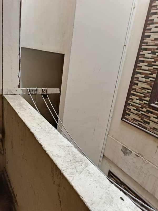 3 room floor in p&t for rent load shedding free korangi Karachi 8